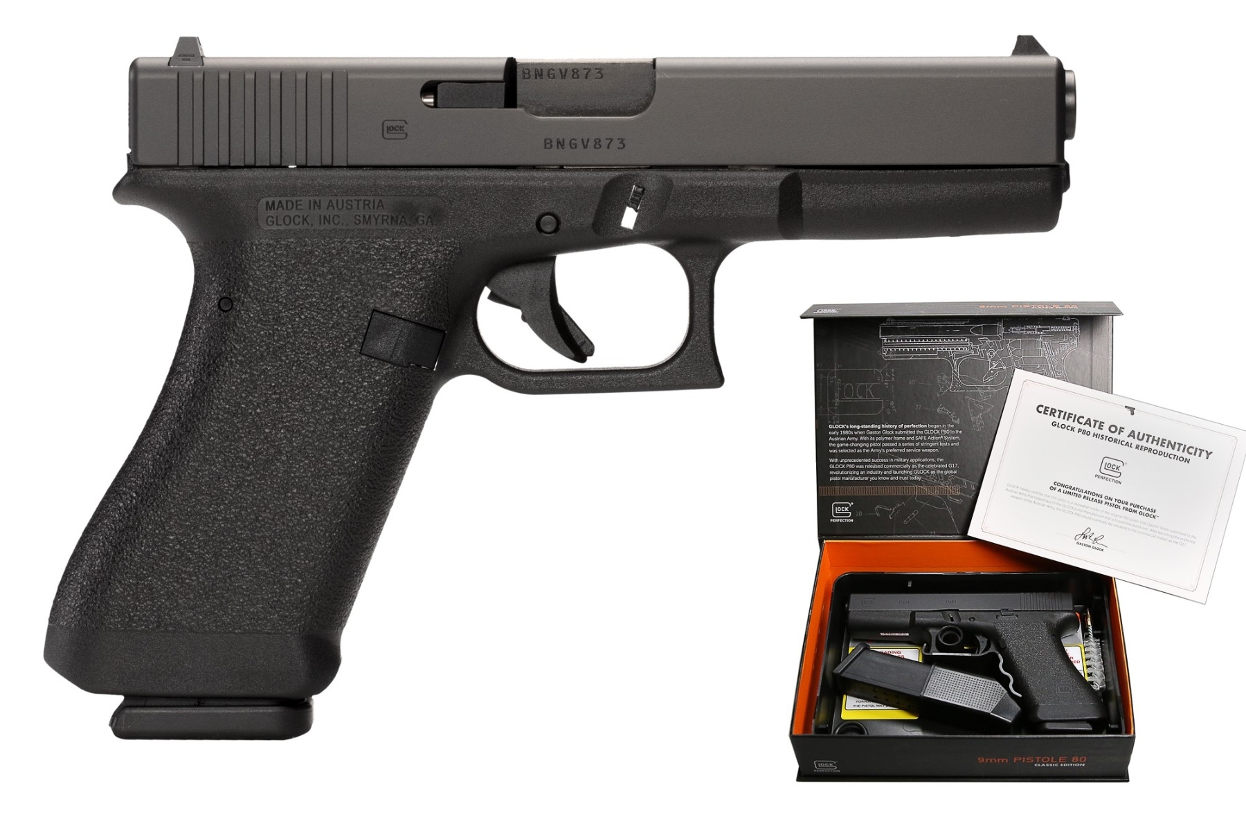 Glock P80 Gen 1 9mm Pistol P81750203 17rd 4.49″