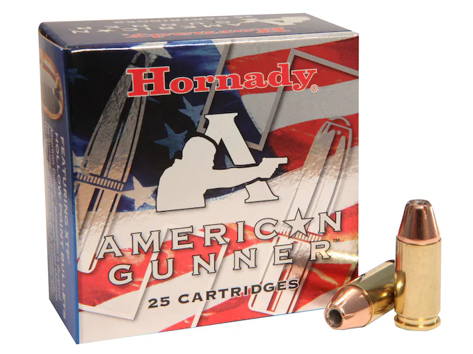 Hornady American Gunner 9mm Luger +P Ammo 124 Grain Hornady XTP Jacketed Hollow Point  500 rounds
